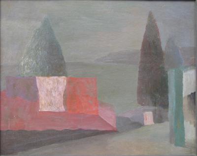 Landscape with Cypresses