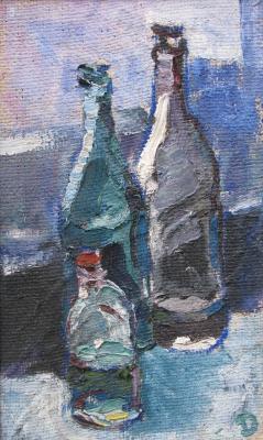 Натюрморт з пляшками