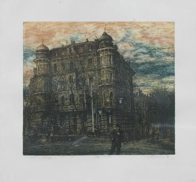 Ранковий пейзаж з театром