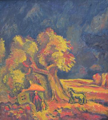 Grandfather's house (hut?)