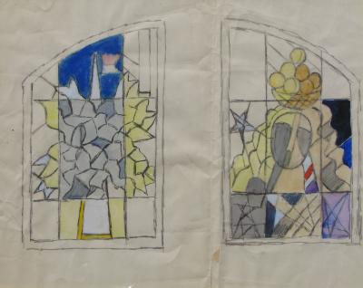 Вікно у світ (ескіз вітража)