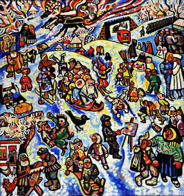 Winter in Pryluky. 1982. Holidays