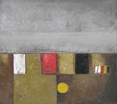 Композиція з жовтим колом